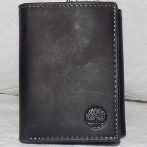 New Timberland hunter leather trifold wallet